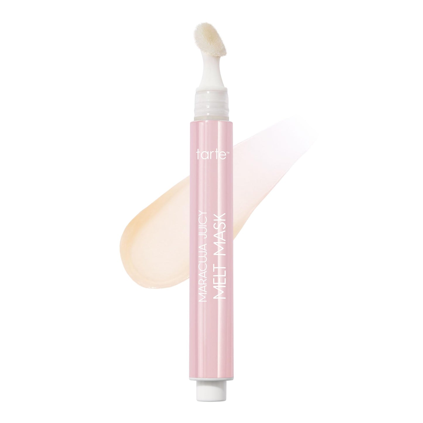 tarte maracuja juicy melt mask – Lip Mask, Balm & Lipgloss with Shea Butter, Hydrating Overnight Treat for Soft Nourished Lips, Vegan & Cruelty-Free, full size, glaze (clear)