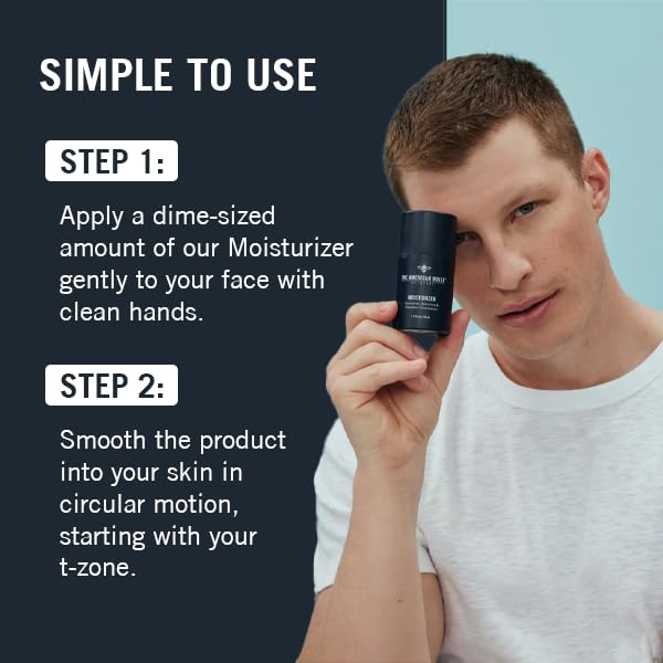 Skiennix Men's Face Moisturizer - Hydrating Cream for Dry Skin, Soothes Irritation & Razor Burn, Anti-Aging, Quick Absorbing
