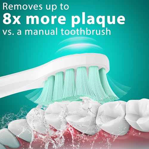 Toothbrush Heads for Philips Sonicare Replacement Heads, Replacement Brush Head Compatible with Phillips Sonicare Click-on 4100 5100 Electric Toothbrush, 10 Pack