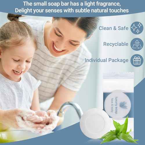 Kacctyen 800 Pcs 0.35oz Mini Bar Soap Bulk Individually Wrapped Bulk Hand Hotel Soap Bars Travel Size Toiletries for Guest Hotel Bathroom Vacation Rentals