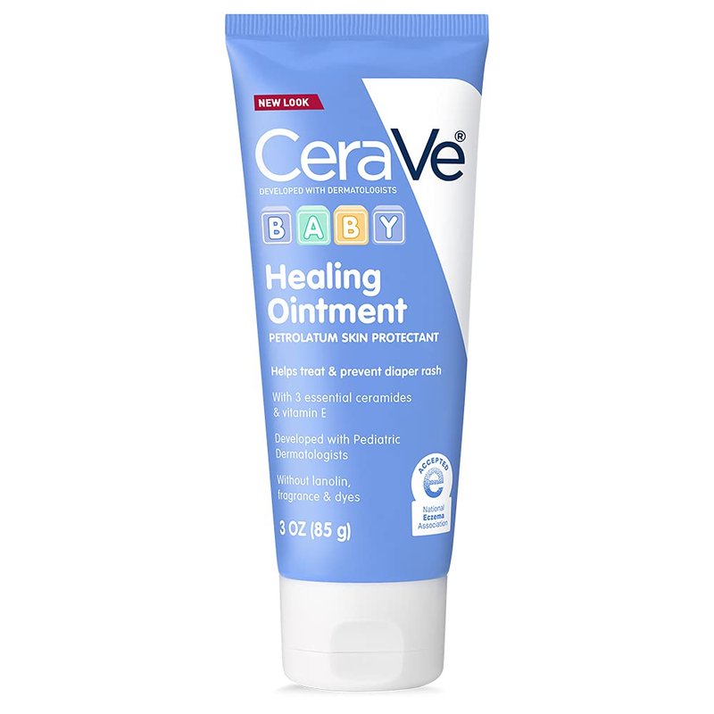 CeraVe Diaper Rash Cream - Healing Ointment for Extra Dry Skin | 3 Ounce, Fragrance-Free, with Ceramides & Vitamin E