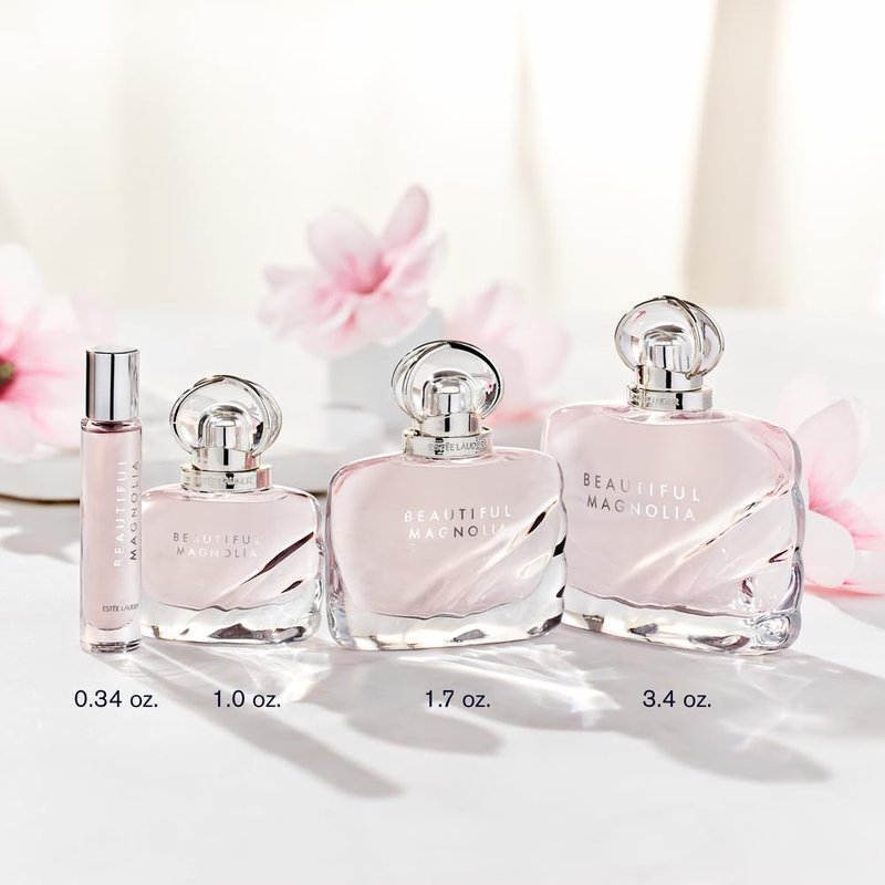 Estée Lauder Beautiful Magnolia Eau de Parfum Spray with Notes of Lush Magnolia, Solar Gardenia, Warm Woods & Luminous Musk | Perfumes for Women, 3.4 Fl Oz