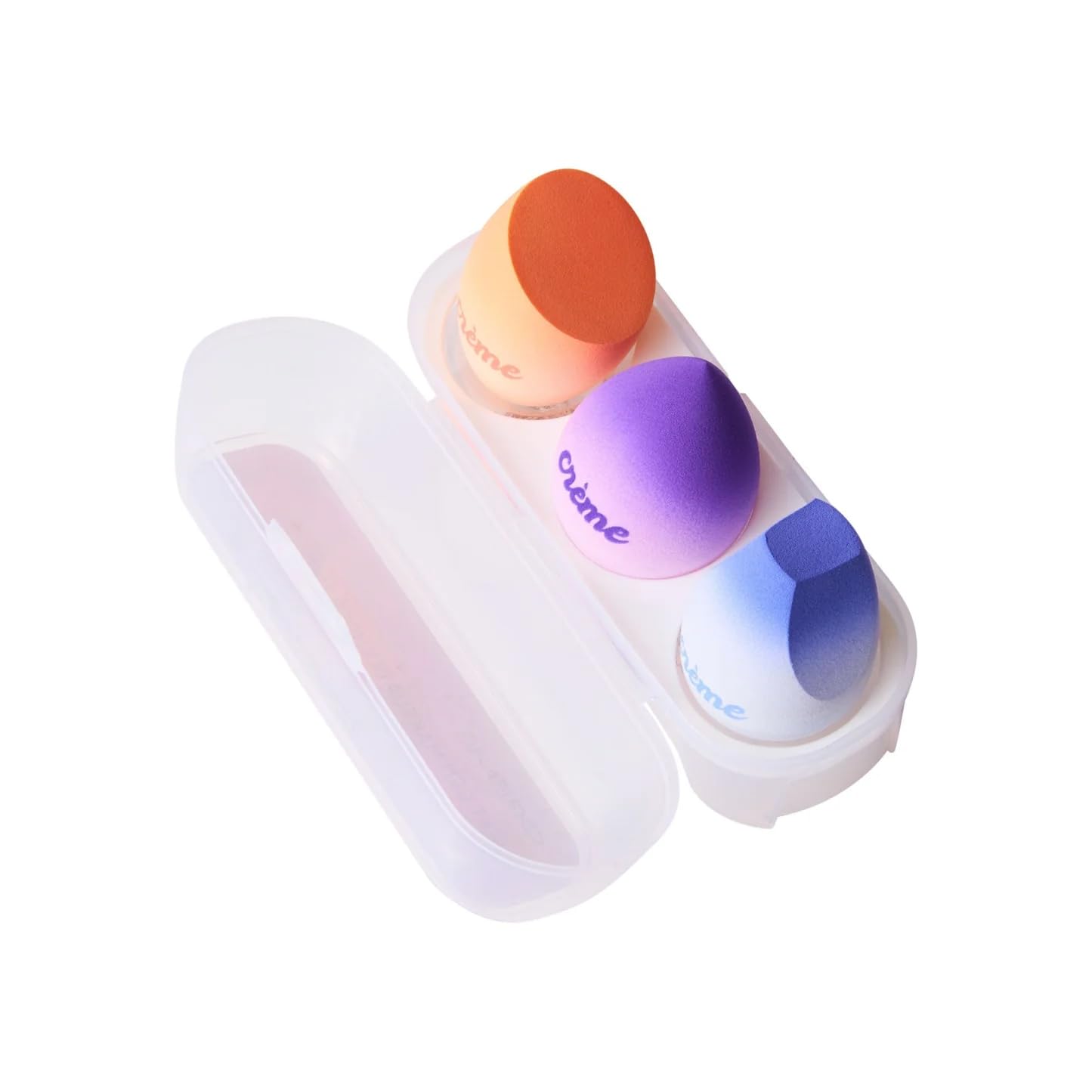 The Crème Shop Next Gen Makeup Sponge Set - Beauty Sponge For Blending & Foundation Application, Full Coverage, Streak-Free Professional Makeup Tool (Multicolor) (Pack of 2)