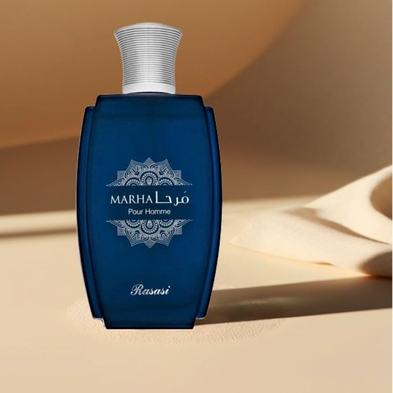 RASASI Marha Eau De Parfum Spray 100ML (3.38 OZ) Long Lasting Arabian Perfume for Men with Aromatic, Warm And Floral Notes - Captivating And Luxurious Masculine Fragrance for Day-to-Night Wear