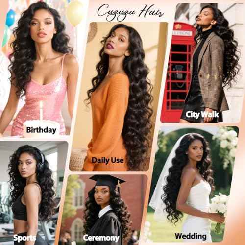 12A Human Hair Bundles 20 20 20 Inch Body Wave Bundles Human Hair 100% Unprocessed Brazilian Virgin Organique Quick Weave 3 Bundle for Women Wet and Wavy Human Hair Extensions Natural Black