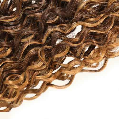 28 30 32 inch P4/27 Human Hair Bundles Ombre Highlight Water Wave Bundles Honey Brown Human Hair Bundle Blonde and Brown Color