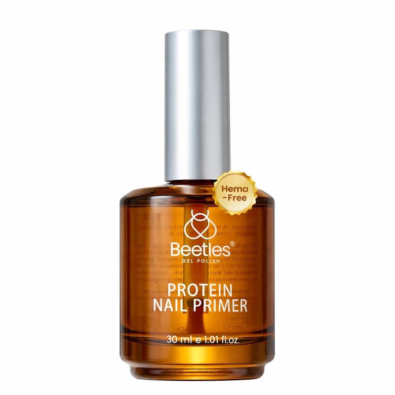 Beetles 30ML Protein Nail Primer - HEMA-Free Acid-free Professional Nail Prep for Acrylic & Gel Polish, Large Size Refill for Nail Technicians, Salon & Home DIY