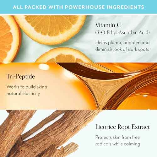 Bliss Vitamin C + Tri-Peptide Glow Getter Bright Idea 3-Piece Kit ? Includes Brightening Moisturizer, Eye Cream & Serum for Radiant, Firm, Hydrated Skin ? Vegan & Cruelty-Free Skincare Set