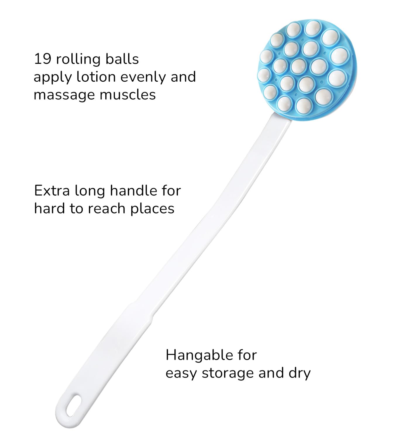 UMOPPHIX Lotion Applicator for Back, Back Lotion Applicator for Women Elderly, Long Handled Back Lotion Applicators for Your Back, Easy Reach Self Apply Body Lotion, Cream Moisturizer, Sunscreen