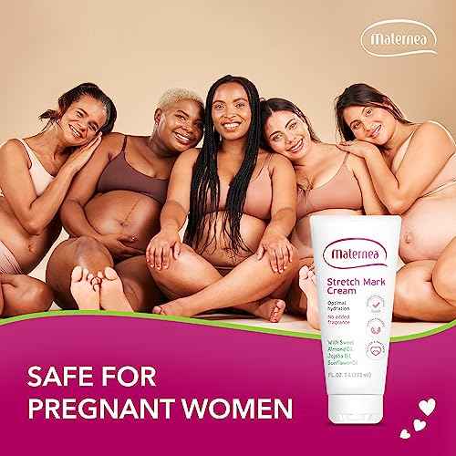 Stretch Mark Cream for Pregnancy ? Nourishing Maternity Skin Care with Almond, Jojoba Oils, Vitamins C and E ? Helps Hydrate and Improve The Look of Stretching Skin ? 7.44 FL. OZ. (220ml)