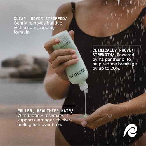 REMILIA Green Goddess Shampoo for Damaged Hair ? With Rosemary Oil & Green Tea Extract ? Cleansing, Strengthening, Vegan ? Made in USA ? 8.5 fl oz