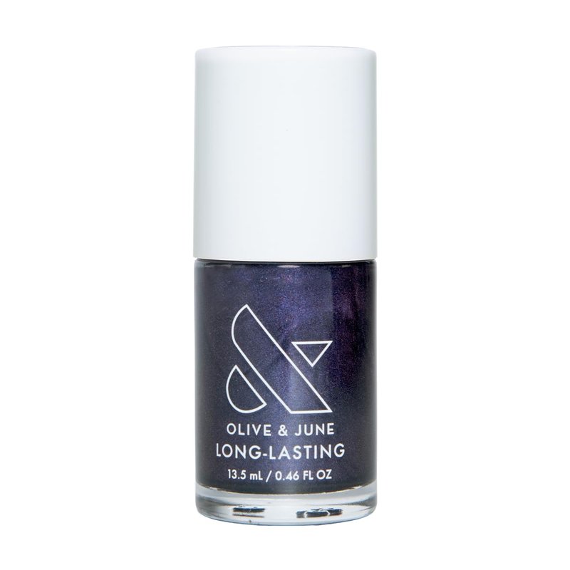 Olive & June Long Lasting Nail Polish | Star Wars: The Mandalorian & Grogu | No Lamp Needed Lasts up to 10 Days | Salon-Quality Gel-Like 15-Free Vegan & Cruelty-Free Chip-Resistant | Beskar Chrome