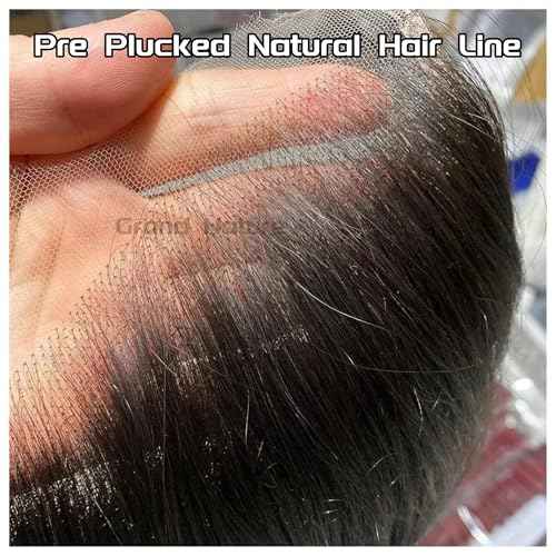 Grand Nature 6x6 HD Lace Closure, Virgin Human Hair Lace Closure Straight, Pre Plucked Natural Hair Line With Bleachable Knots