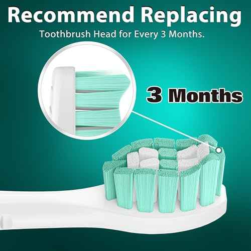 Toothbrush Heads for Philips Sonicare Replacement Heads, Replacement Brush Head Compatible with Phillips Sonicare Click-on 4100 5100 Electric Toothbrush, 10 Pack