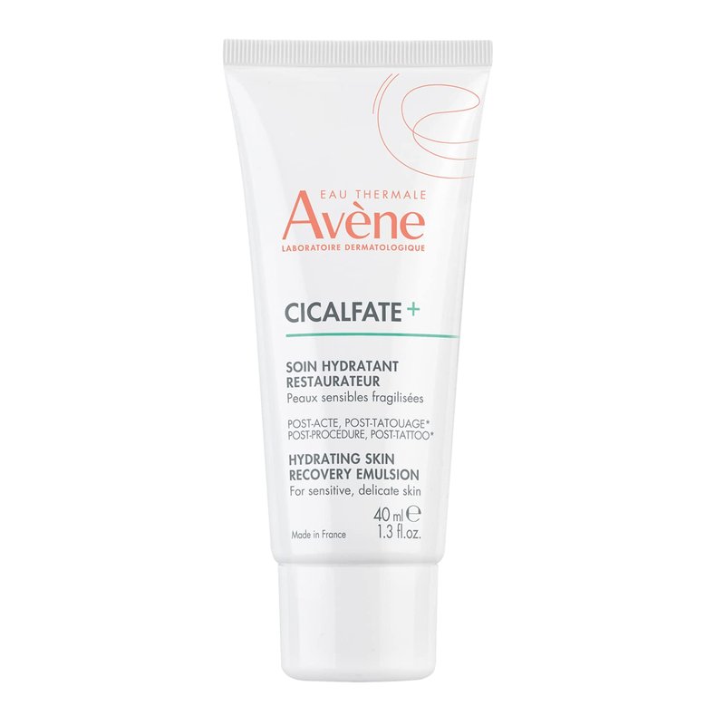 Avène Cicalfate+ Hydrating Skin Recovery Emulsion - 24HR Barrier Repair for Post-Procedure & Tattoo | 1.3 Fl Oz