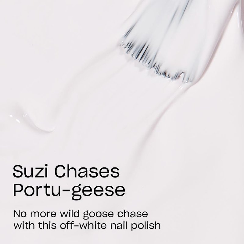 OPI Nail Lacquer Suzi Chases Portu-geese | Opaque Soft White Crème Chip Resistant Nail Polish | Lisbon Collection