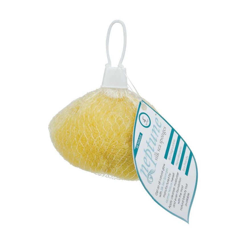 Sea Soft Silk Sponge - for Cosmetic Use, Facial Cleansing, 3-4 inches