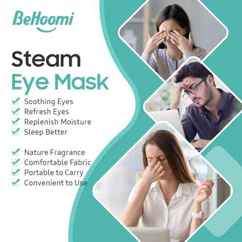 30Packs Steam Eye Mask, Heated Eye Mask Warm Compress for Eyes, Self Heating Disposable Steam Mask for Home Sleep, Spa, Travel Essentials & Relaxation Gifts, Stocking Stuffers (Unscented)