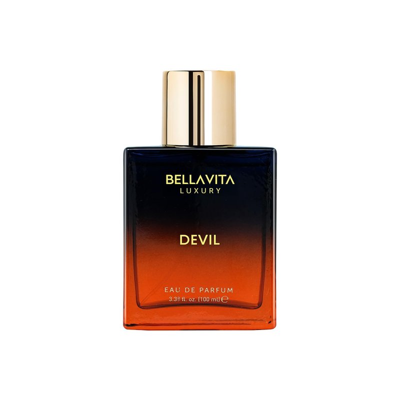 Bellavita Luxury Devil Eau de Parfum | 100 ml (3.4 fl.oz.) | Perfume for Men and Women | Oriental Spicy, Saffron, Amber, and Cedar Notes | Long Lasting Unisex Fragrance