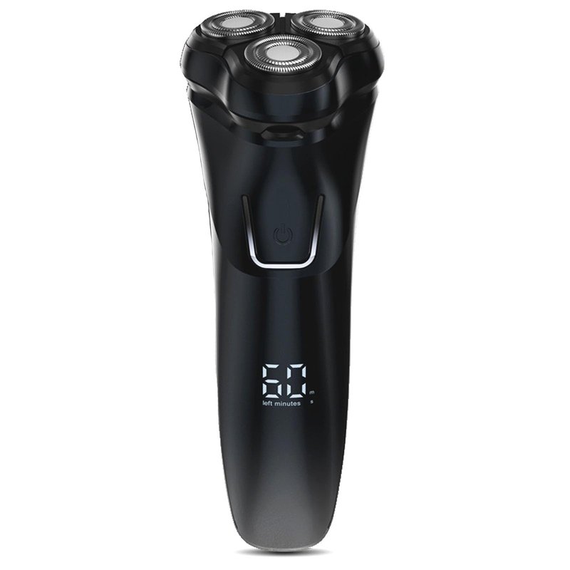 Electric Razor for Men Cordless: Wet/Dry Rotary Shaver Waterproof - USB Fast Charging, Precision Blades Sensitive Skin Care, Pop-up Trimmer Upgraded Elegant Black