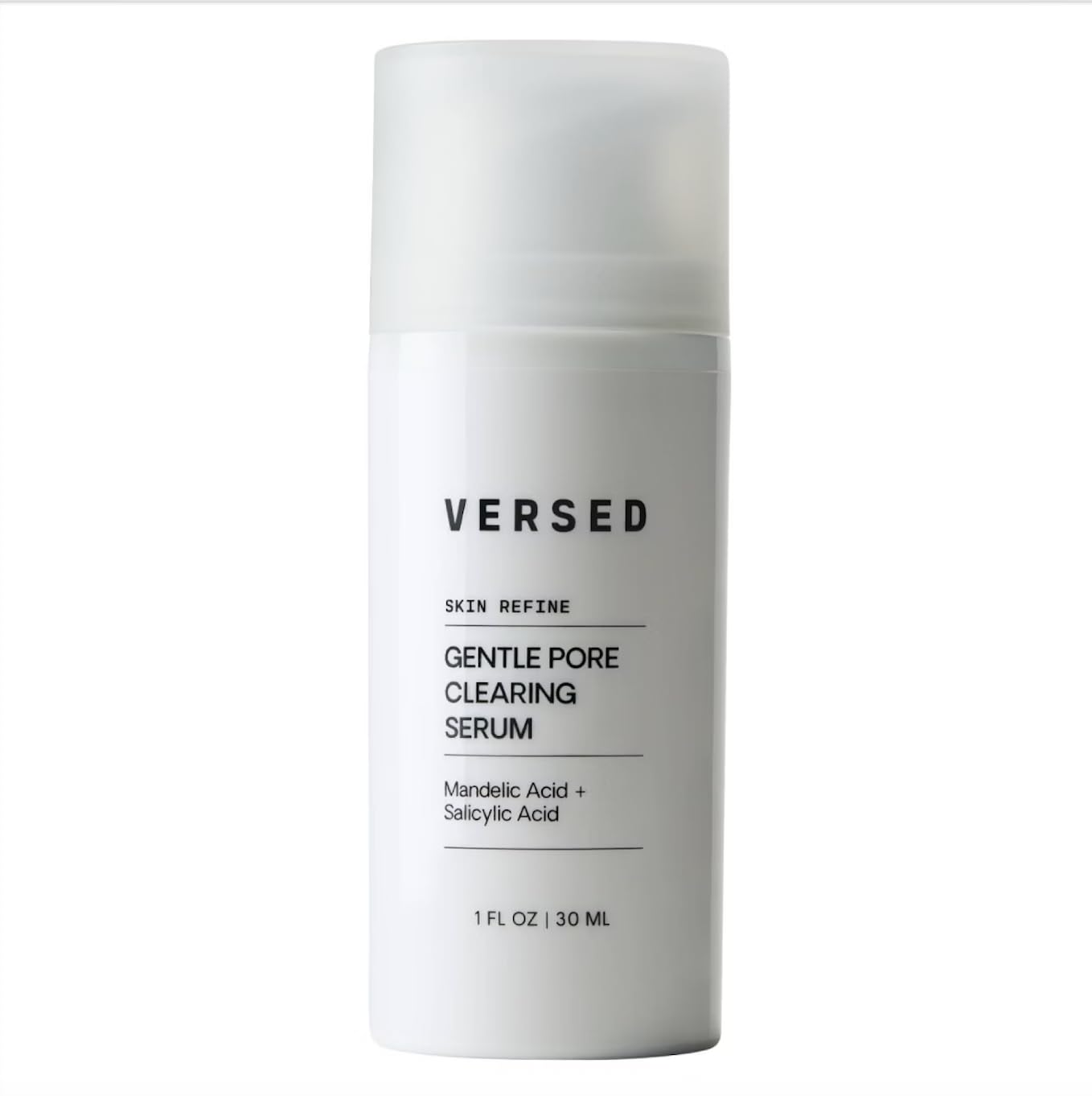 Versed Skin Refine Pore Clearing Serum - Exfoliating Facial Serum with Salicylic & Mandelic Acid | Vegan, 30 ml / 1 fl oz