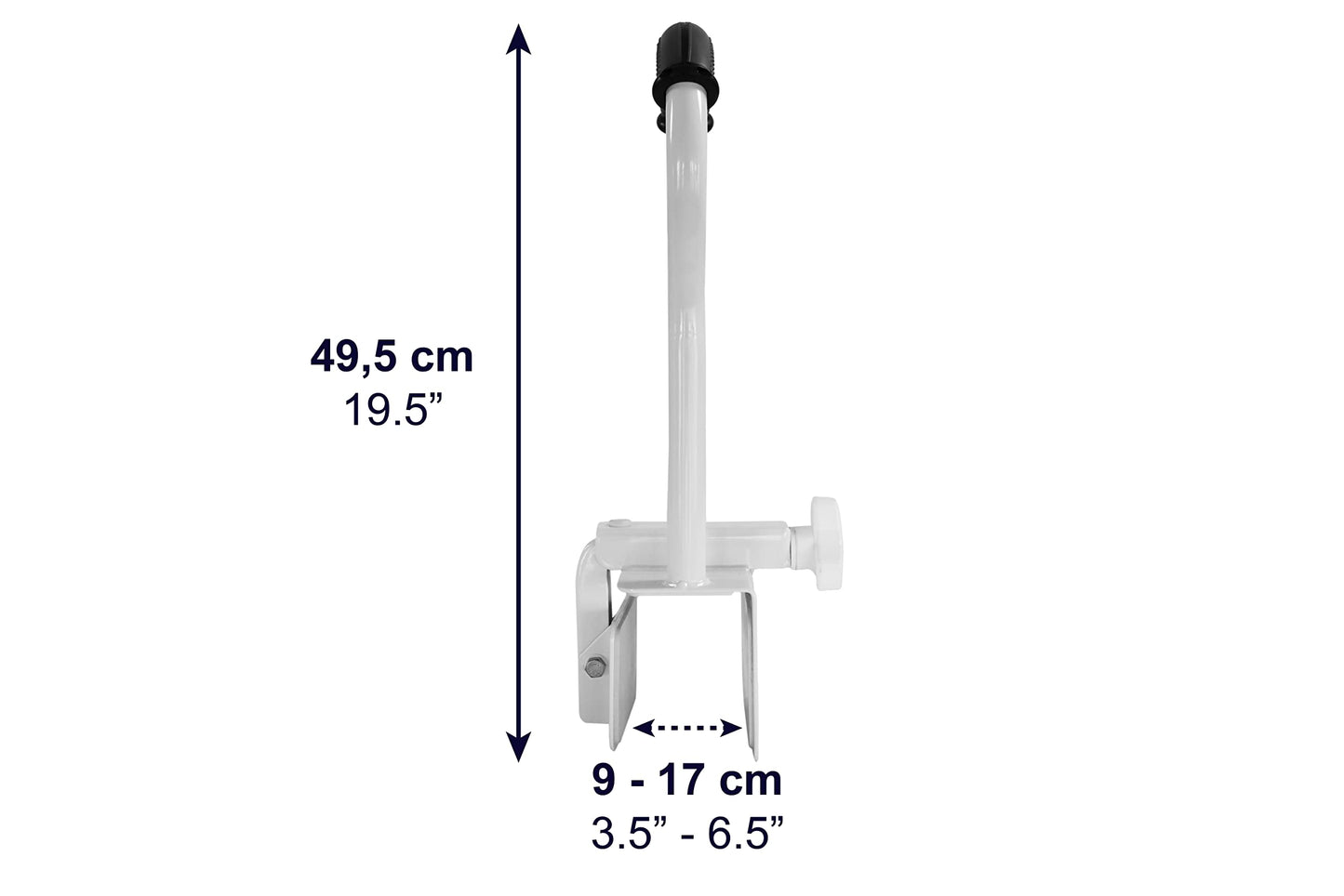 KMINA Bathtub Safety Rail, Padded Non-Slip Grip, Adjustable Grab Bar for Side of Tub, Elderly and Disabled, Fits Over 3.15 Inch Tub Walls, Grey