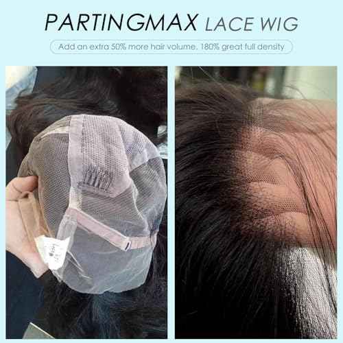 Stragiht Full Lace Wigs Human Hair Pre Plucked Natural Hairline, 12A 180% Destiny Free Part HD Transparent Whole Lace Wig, 100% Human Hair Full Scalp Wigs 8 Inches Natural Black