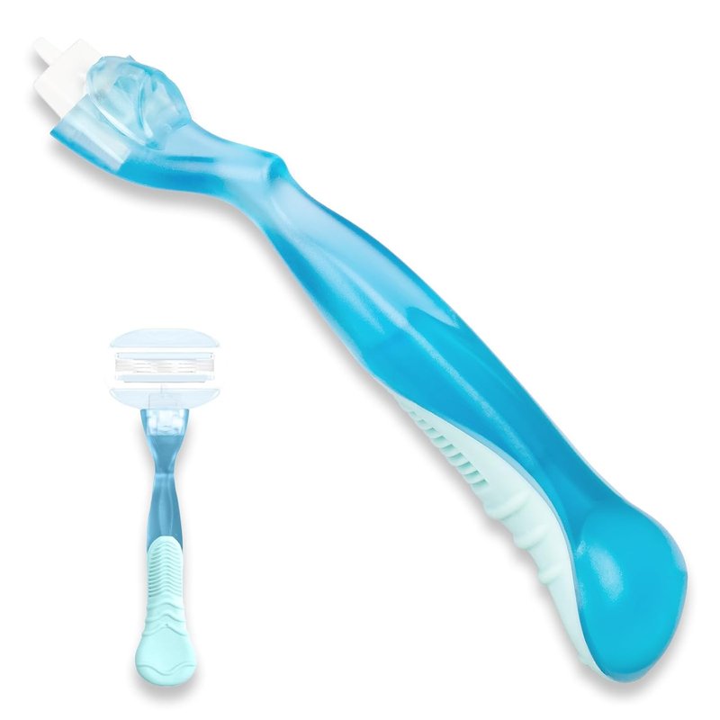 Gillette Venus Replacement Handle - Non-Slip Ergonomic Razor Handle for Women | Comfort Glide (Blue)
