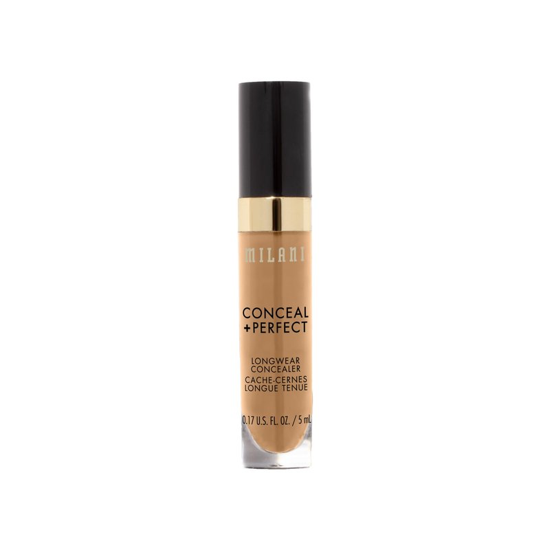 Milani Conceal + Perfect Longwear Concealer - Warm Beige (0.17 Fl. Oz.) Vegan, Cruelty-Free Liquid Concealer - Cover Dark Circles, Blemishes & Skin Imperfections for Long-Lasting Wear