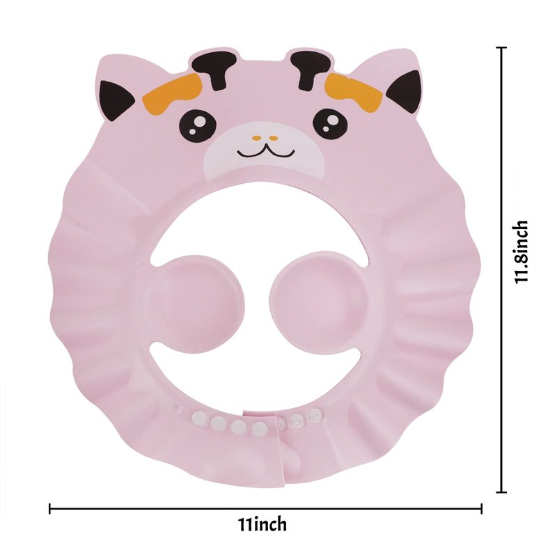 Baby Shower Cap Shampoo Cap Bath Visor Hat Kids Hair Washing Shampoo Shield Adjustable Waterproof Bath Shield Visor for 0-8 Years