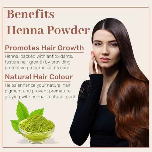 SAMYAM Pure Henna Powder - 1 Kg (2.2 lb) | Natural Hair Color, Triple Sifted Rajasthani Henna, PPD Free
