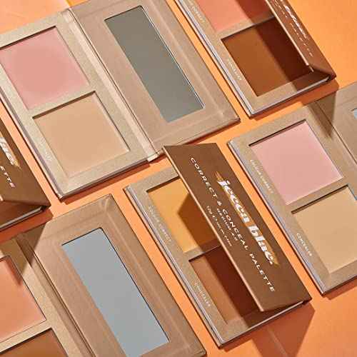 Jecca Blac Correct and Conceal Medium Coverage Palette, Lightweight Long Lasting Formula, Medium To Full Coverage, Gender Neutral and LGBTIQA+ Inclusive Make Up, Medium 4.0, 0.42 oz