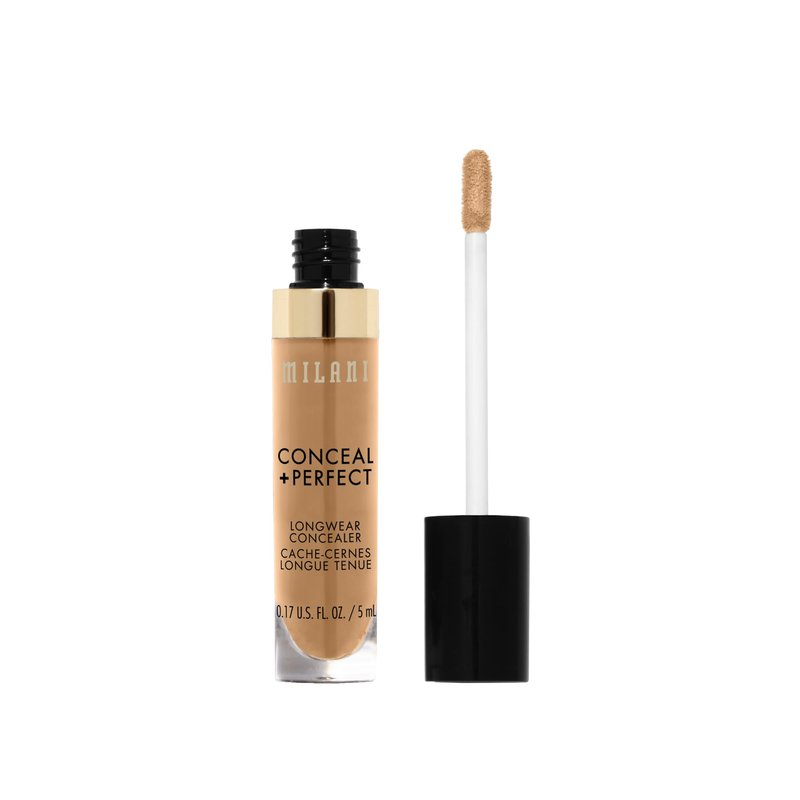 Milani Conceal + Perfect Longwear Concealer - Warm Beige (0.17 Fl. Oz.) Vegan, Cruelty-Free Liquid Concealer - Cover Dark Circles, Blemishes & Skin Imperfections for Long-Lasting Wear
