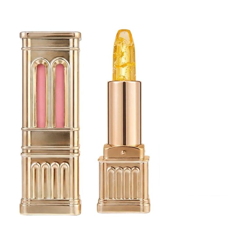Skiennix Color Changing Lipstick - PH Adjusting Formula for All Skin Tones | Long-Lasting Hydration (Gold)