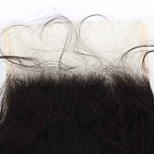 BTWTRY HD 5x5 Lace Closure Body Wave Pre Plucked Natural Hairline with Baby Hair Swiss Lace Closure Brazilian Virgin Human Hair Lightly Bleached Knots (18inch, Body Wave)
