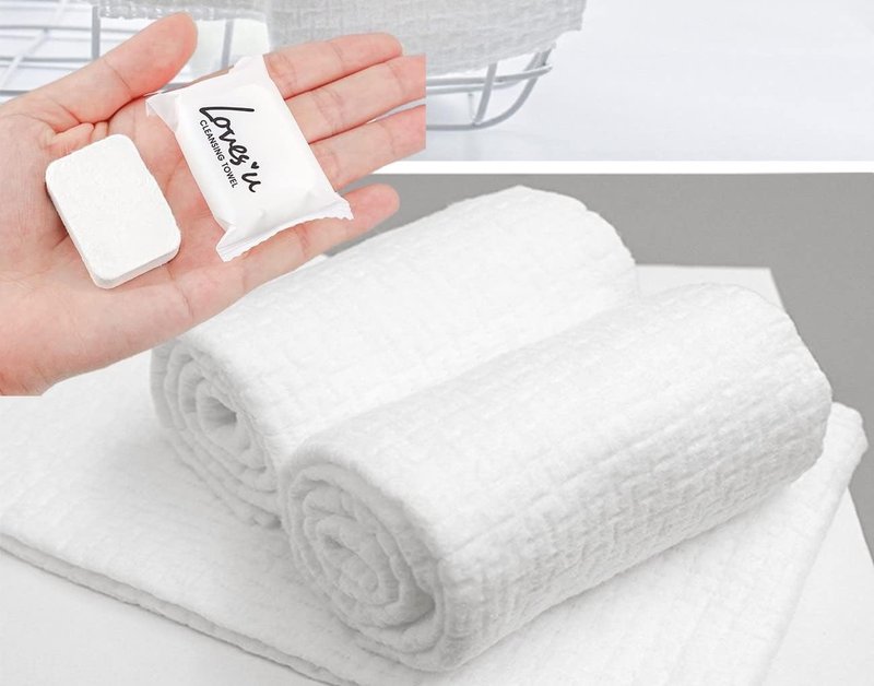 Compressed Washcloths - Premium Disposable Towels for Travel & Camping | Compact & Convenient