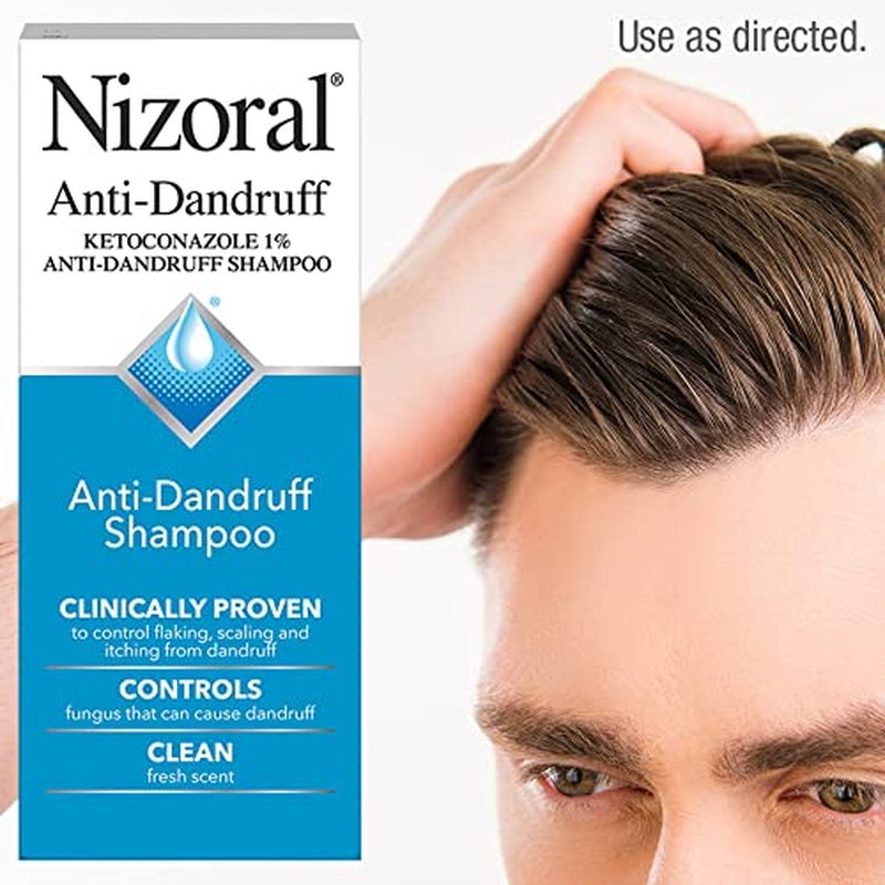 Nizoral Anti-Dandruff Shampoo - Powerful Relief for Flaky Scalp | 7 Fl Oz (Pack of 2)