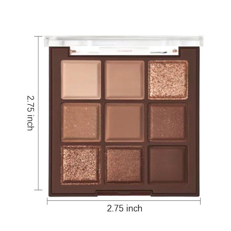 CAKAILA Neutral Nude Brown Smokey Eye Shadow Palette,Rose Gold Bronze Naked Cream Eyeshadow Palette Makeup,Natural Eyeshadow for Eyes Long Lasting Naturing-Looking