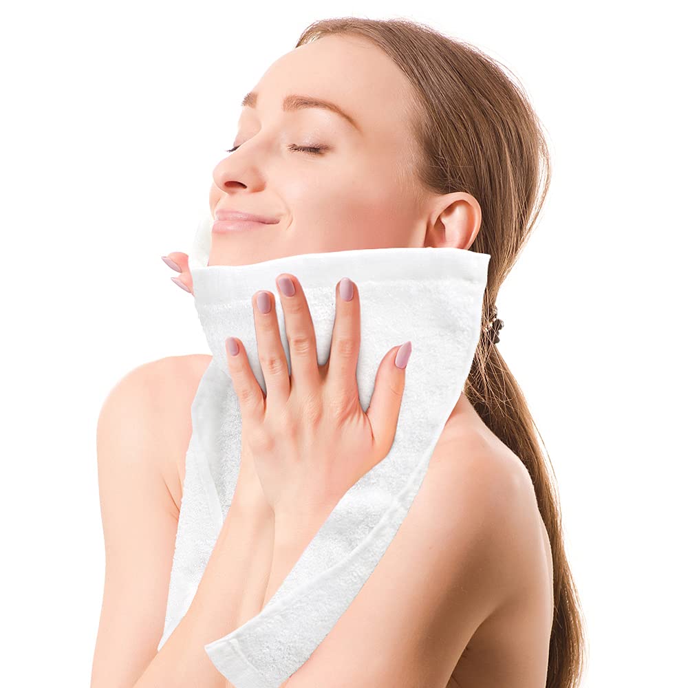 Yoofoss Luxury Washcloths Towel Set 10 Pack Baby Wash Cloth for Bathroom-Hotel-Spa-Kitchen Multi-Purpose Fingertip Towels & Face Cloths