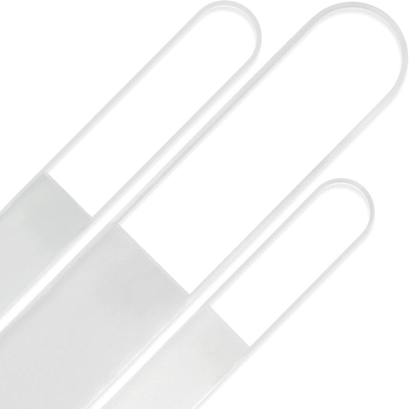 Mont Bleu Czech Glass Nail Files Set - Professional Handmade Gift Set - Washable Double-Sided | 3-Pack
