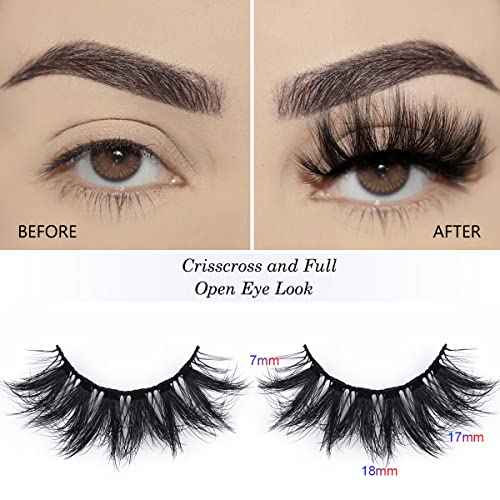 Lashes Bulk Wispy Eyelashes Wholesale 100 Pairs 5 Styles 15mm 18mm Dramatic Cat-Eye Faux Mink Lash Reusable 5D Soft Eyelash with Individual Glitter Portable Pack