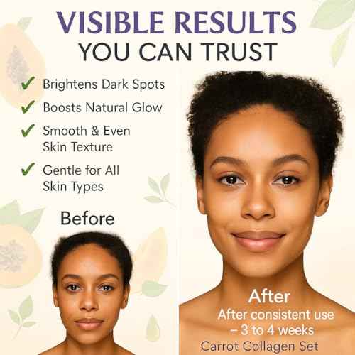 G. Annie Carrot Collagen Set of Oil Face & Body Lotion ? Moisturizer with Natural Oils, Daily Hydration Cream for Glowing Skin, Firming & Even Skin Tone Care, Anti-Aging Formula