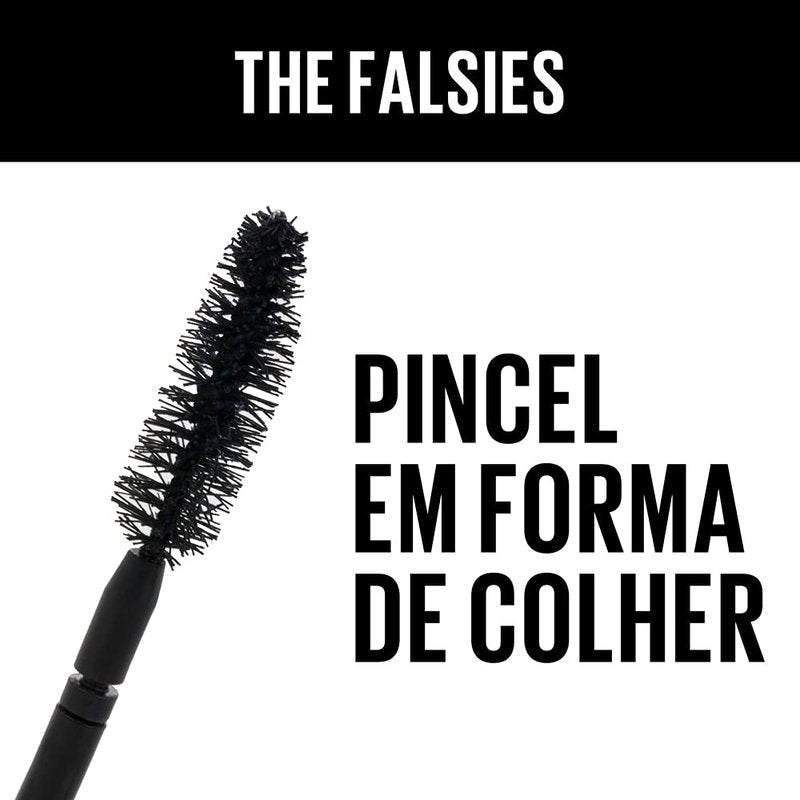 Maybelline Volum' Express Falsies Mascara - Washable Fiber Formula for Volume & Separation | Very Black, 1 Count