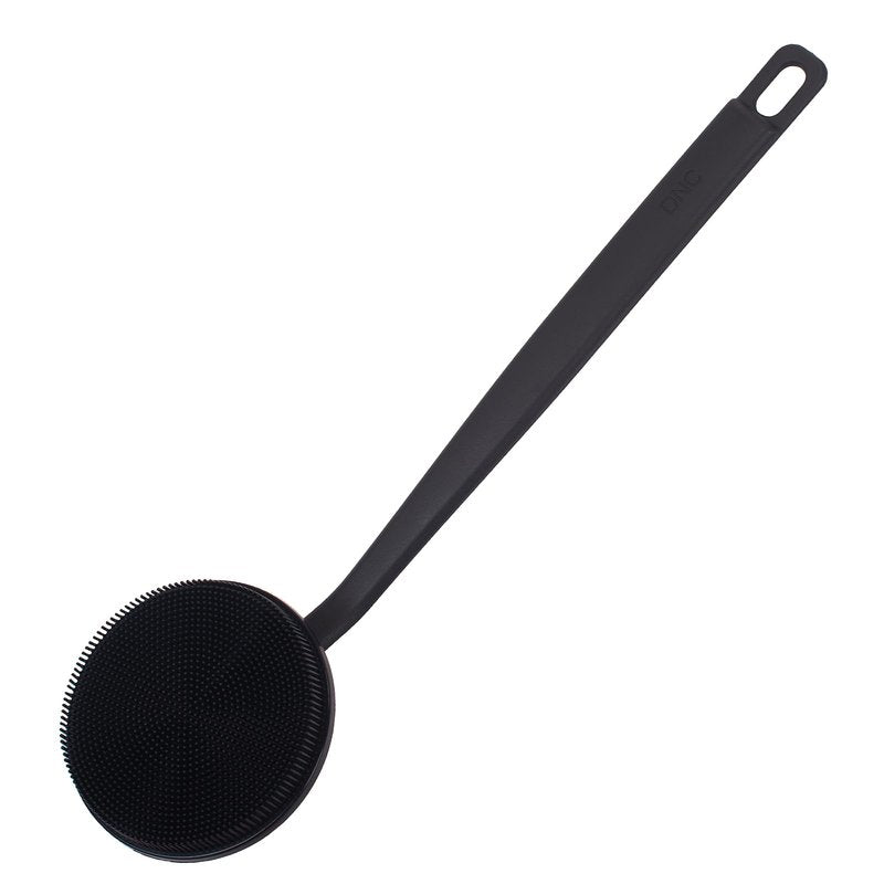 DNC Back Scrubber for Shower, Silicone Shower Brush with Long Handle Soft Bristles, Bath Body Exfoliator Washer for Men Women