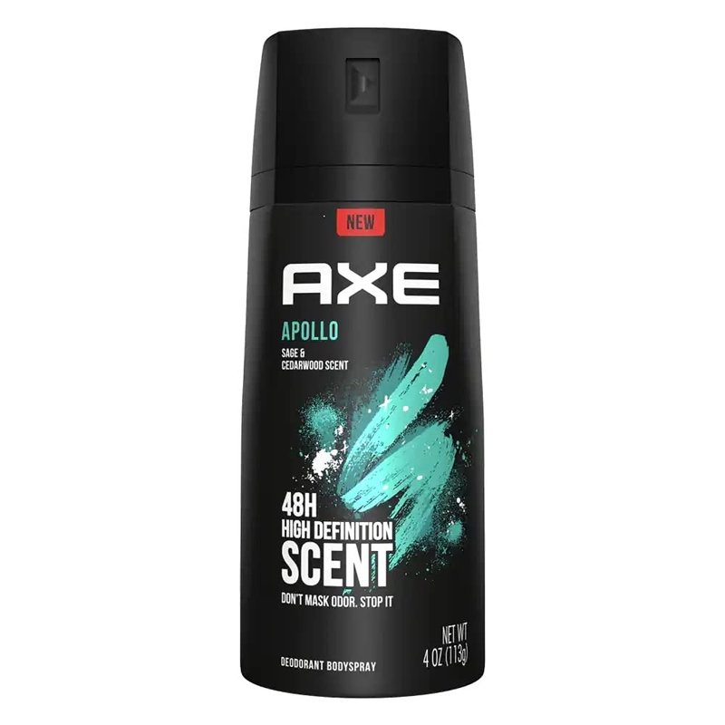 AXE Body Spray for Men Apollo 4 oz (Pack of 3)