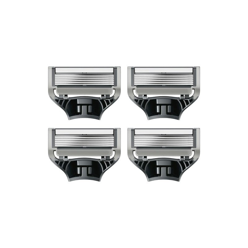 Razor Blade Refills, 5-Blade Cartridges for Close & Comfortable Shave, 4 Count (Compatible with all Handle)