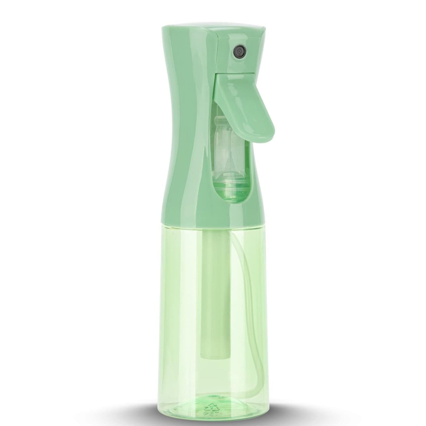 Zuhose Spray Bottle for Hair (6.8OZ /200ML) Continuous Ultra Fine Mist Sprayer for Hair, Salons, Barber, Plants, Skin Care, Cleaning 1 Pack CLEAR Green