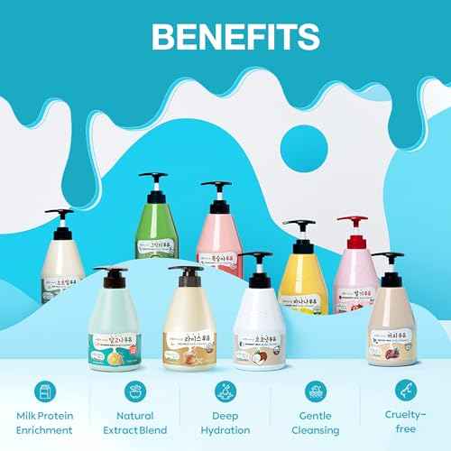 Kwailnara Rice Milk Body Wash ? Korean Body Wash With Rice Extract for Brightened & Deeply Hydrated Skin 560g / 19.75 fl oz.