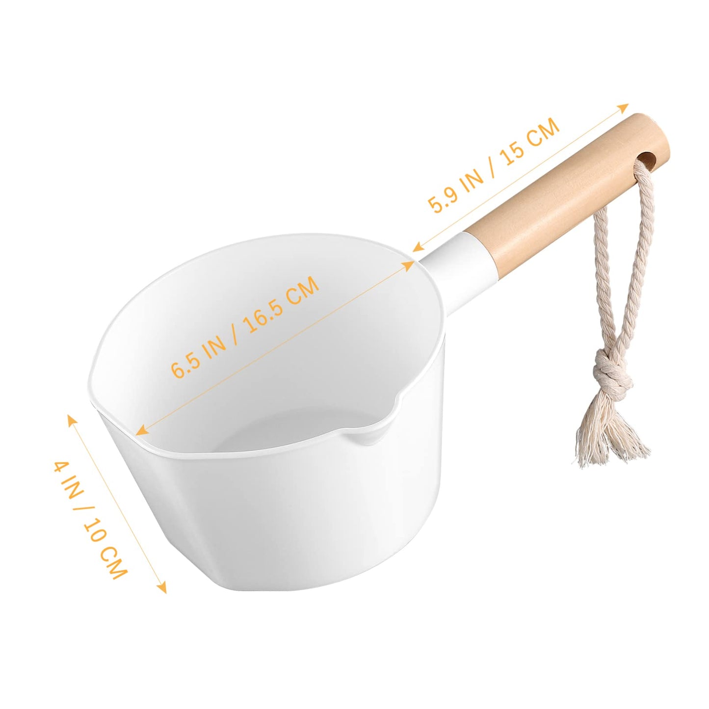 Hemoton Water Ladle long handle,Plastic Water Ladle,Bathroom Hair Washing Scoop,Bath Dipper Spoons,Kitchen, Scoop with String,Spoon Kitchen Home Tools