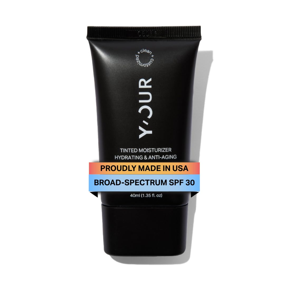Y'OUR Tinted Moisturizer SPF 30 - Anti-Aging Hydrating BB Cream for All Skin Types | Light, 1.35 oz